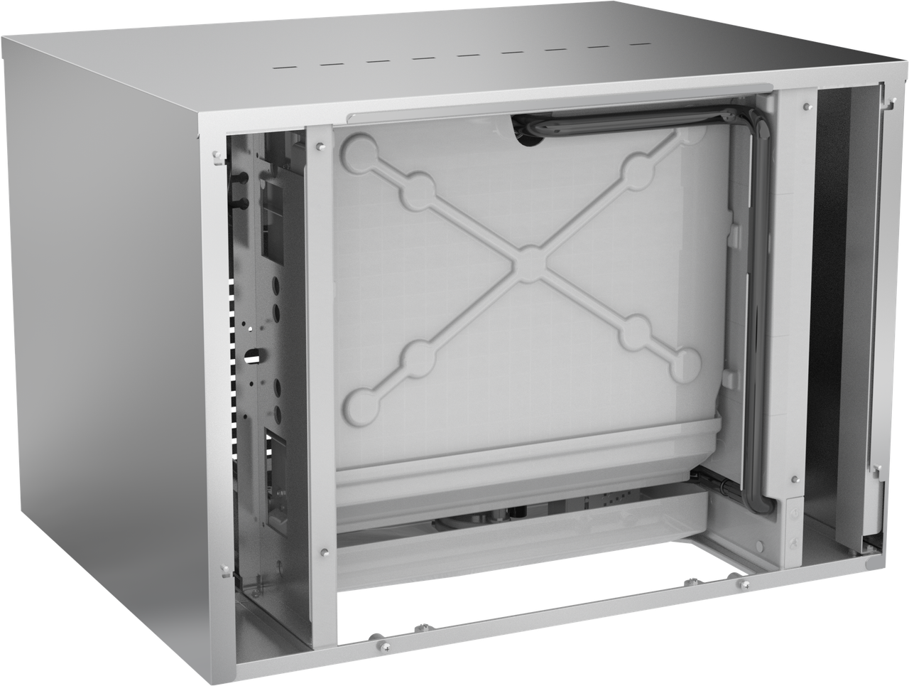 Ice-O-Matic CIM0636FR49 modular ice machine head, Elevation Series full cube, interior view