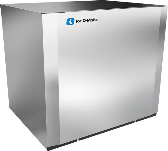 Ice-O-Matic CIM1136HR49 modular ice machine head, Elevation Series half cube, front angle view