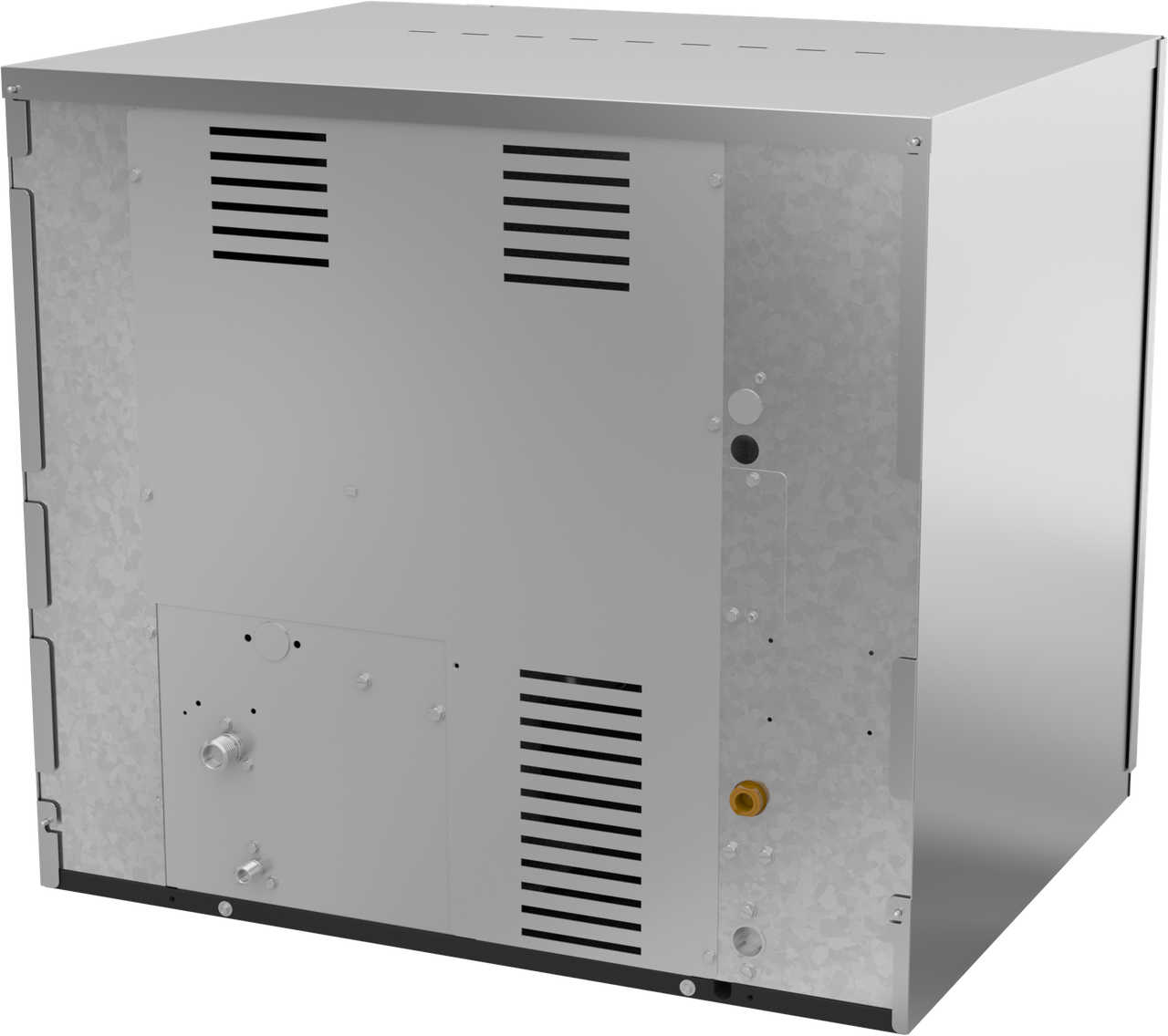 Ice-O-Matic CIM0836FR49 modular ice machine head, Elevation Series full cube, rear left view