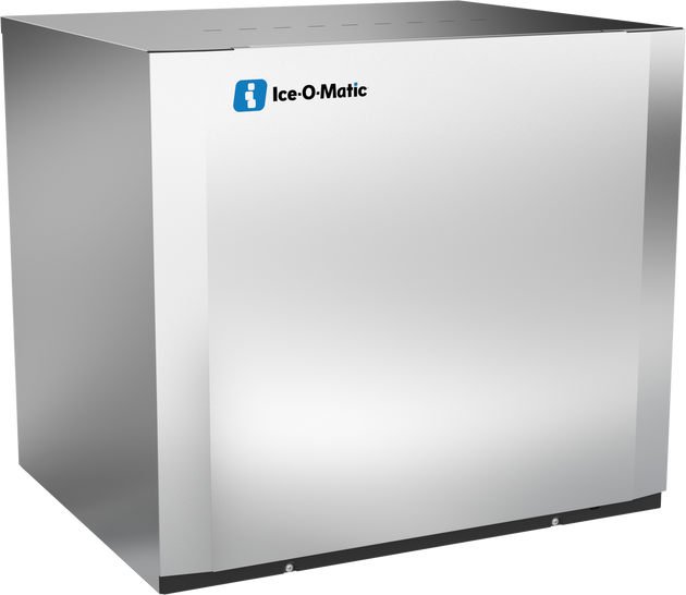 Ice-O-Matic CIM1136HW90 modular ice machine head, Elevation Series half cube, left view
