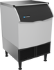 Ice-O-Matic CIMU220FA90 self-contained undercounter ice machine, full cube, angled view