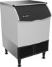 Ice-O-Matic CIMU220HA90 self-contained undercounter ice machine, half cube, angled view