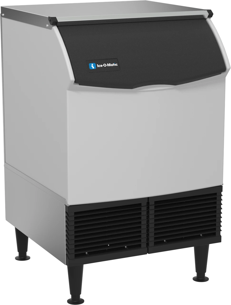 Ice-O-Matic CIMU220FA90 self-contained undercounter ice machine, full cube, left view