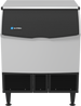 Ice-O-Matic CIMU300FA90 self-contained undercounter ice machine, full cube, front view