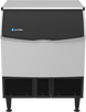 Ice-O-Matic CIMU300FA90 self-contained undercounter ice machine, full cube, front view