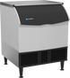 Ice-O-Matic CIMU300FA90 self-contained undercounter ice machine, full cube, left view
