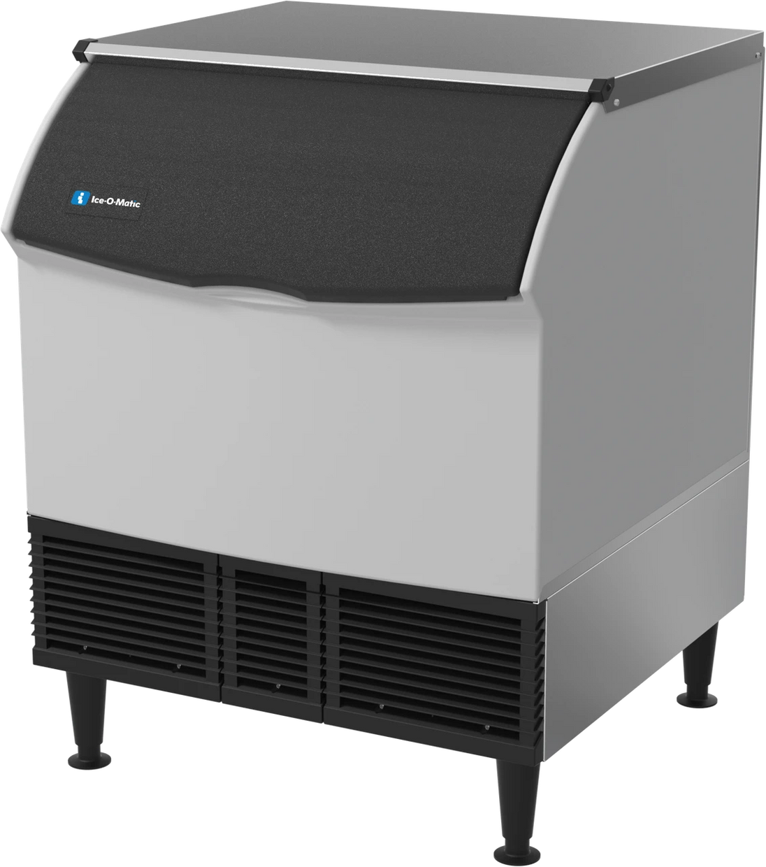Ice-O-Matic CIMU300HA90 self-contained undercounter ice machine, half cube, right view