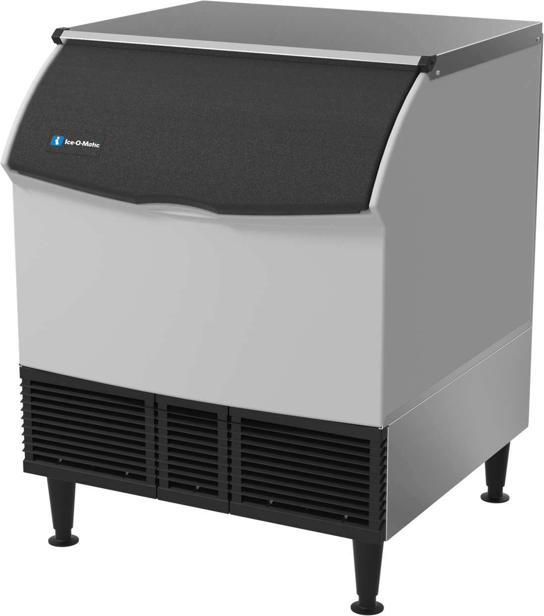 Ice-O-Matic CIMU300FA90 self-contained undercounter ice machine, full cube, right view