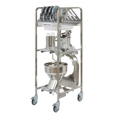 Robot Coupe CL60WS mobile prep cart with gastronorm pans