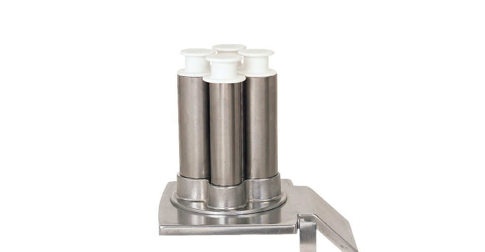 Robot Coupe CL60WS four-tube automatic feed head detail