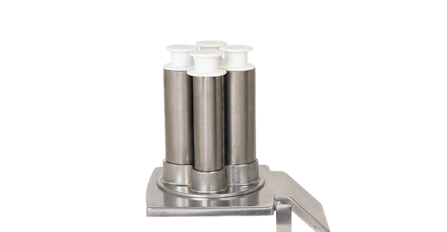 Robot Coupe CL60WS four-tube automatic feed head detail
