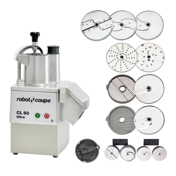 Robot Coupe CL50EUREST vegetable preparation machine with restaurant disc kit