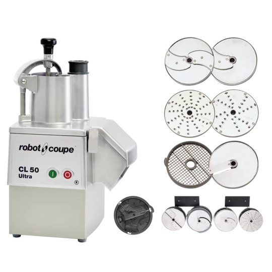 Robot Coupe CL50EUTEXMEX vegetable preparation machine with Tex-Mex disc kit
