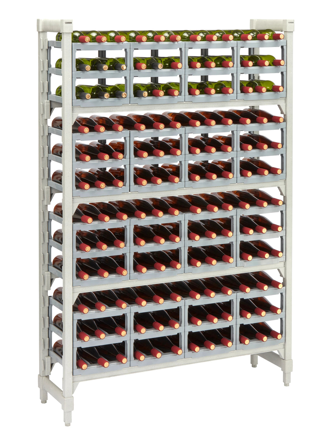Cambro CPUWR144872480 Premium Series wine storage rack Speckled Gray