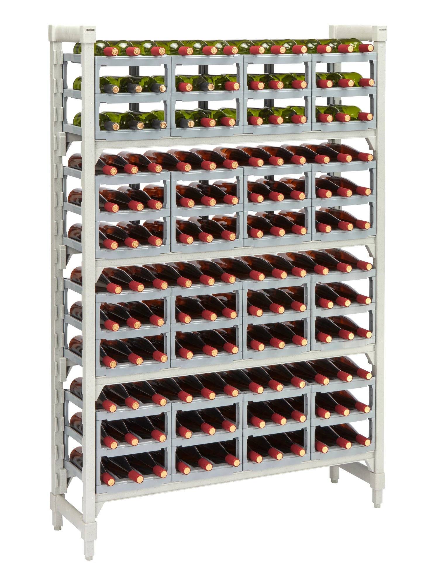 Cambro CPUWR144872480 Premium Series wine storage rack Speckled Gray
