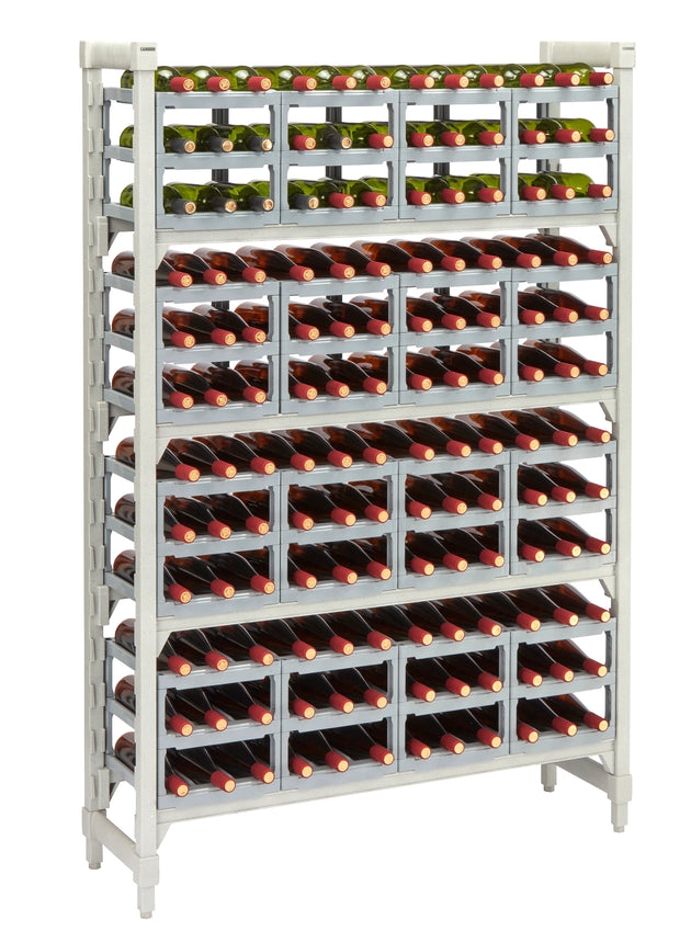 Cambro CPUWR144872480 Premium Series wine storage rack Speckled Gray