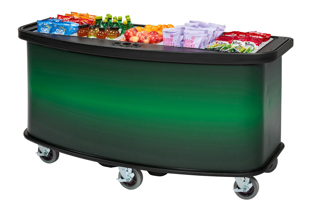Cambro CVC75BW12 vending cart base unit only Green