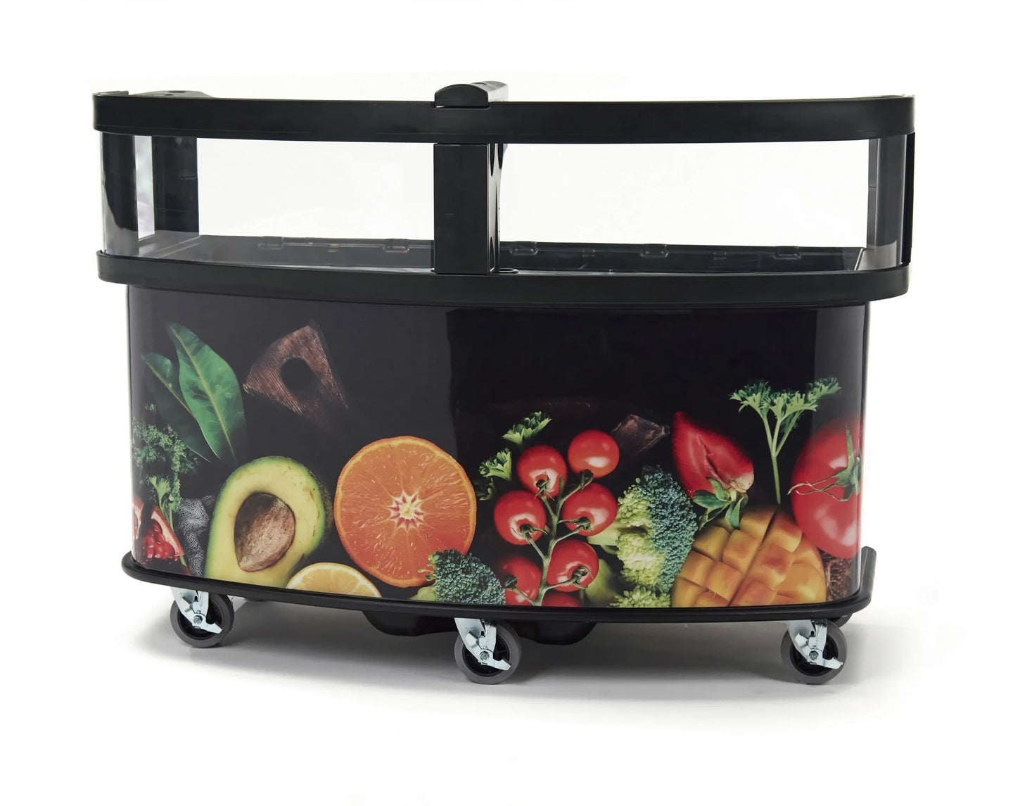 Cambro CVC75W15 vending cart base with safety barrier Fruit and Veg