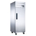 Dukers D28AR single solid door top mount reach-in refrigerator, stainless steel