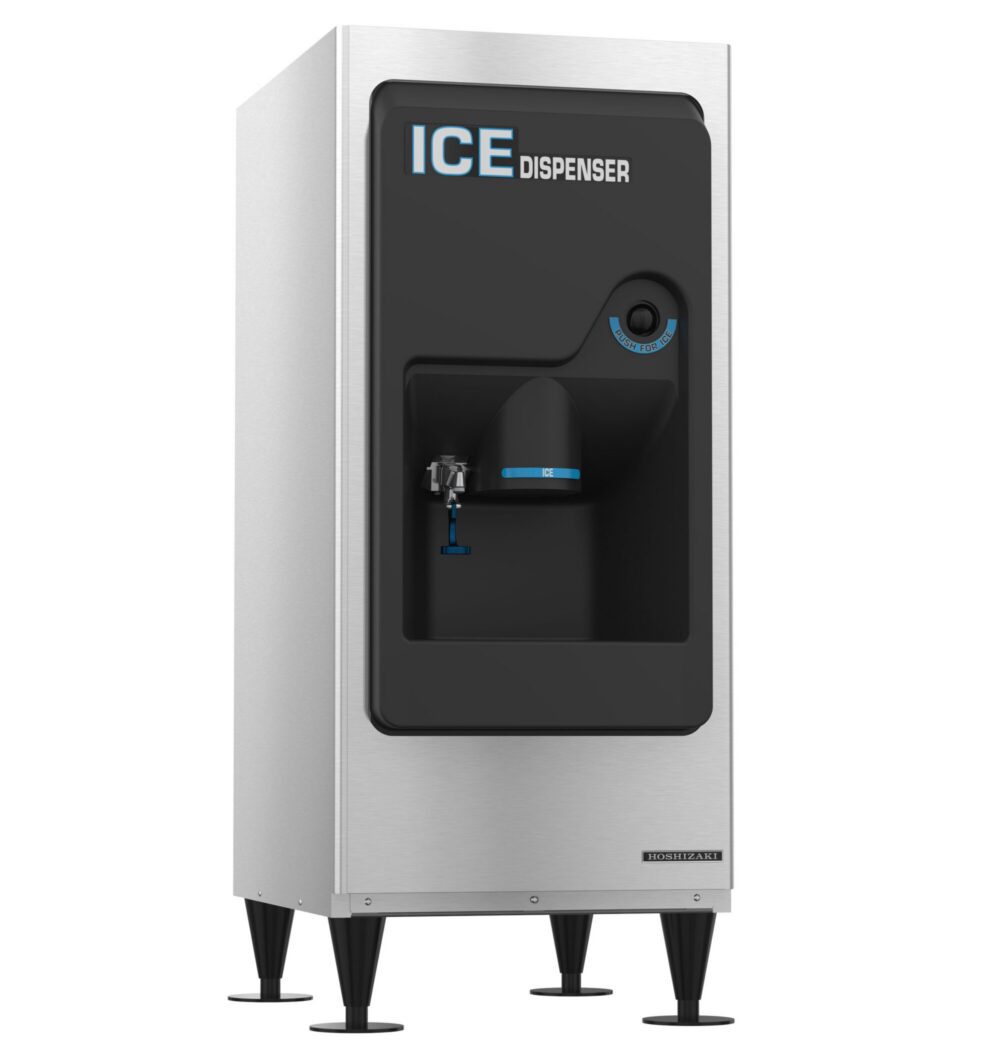Hoshizaki DBW-130H 22 inch hotel ice and water dispenser with 130 lb storage