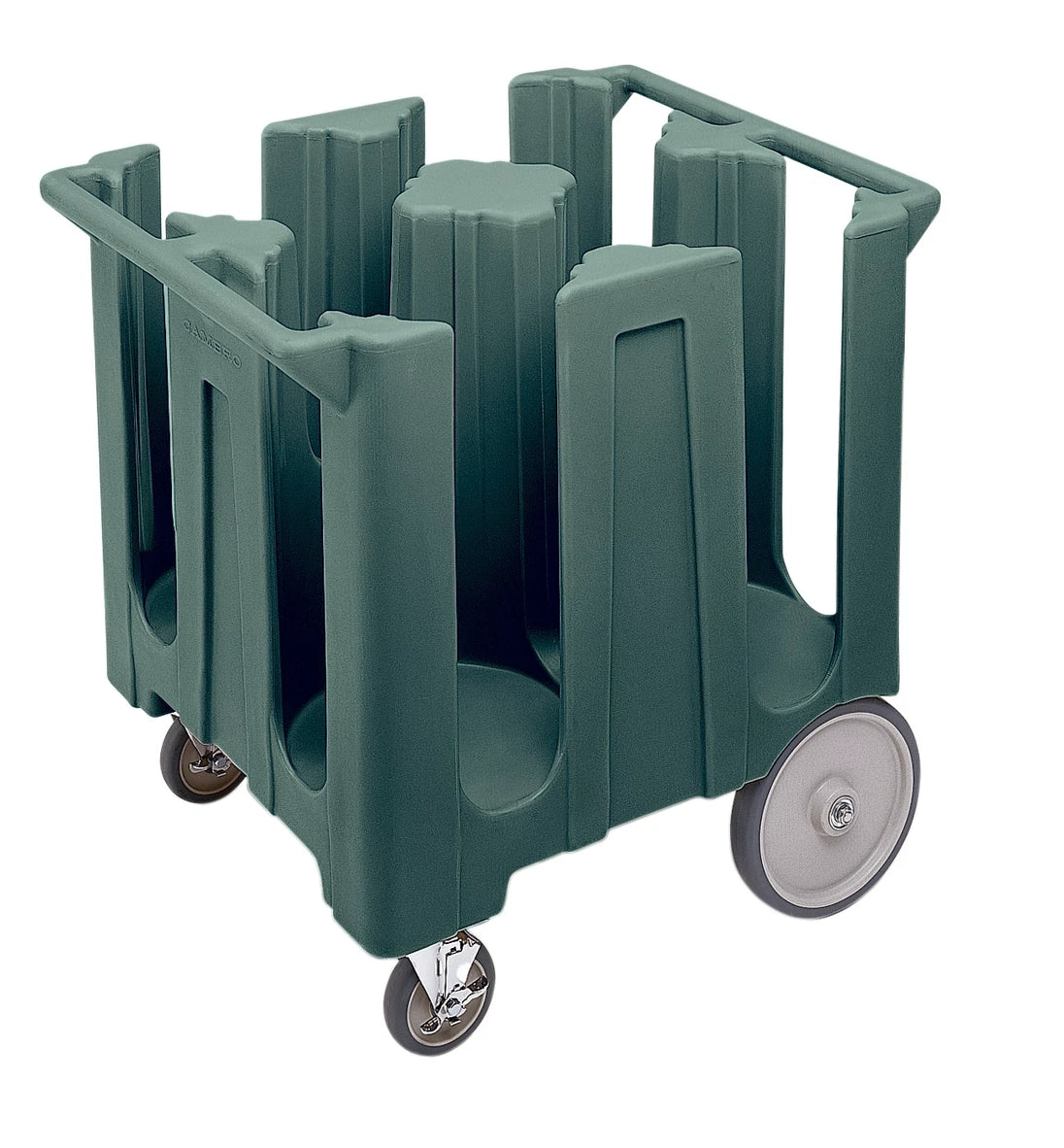 Cambro DC1225191 12-1/4 inch 4-column granite gray poker chip dish cart
