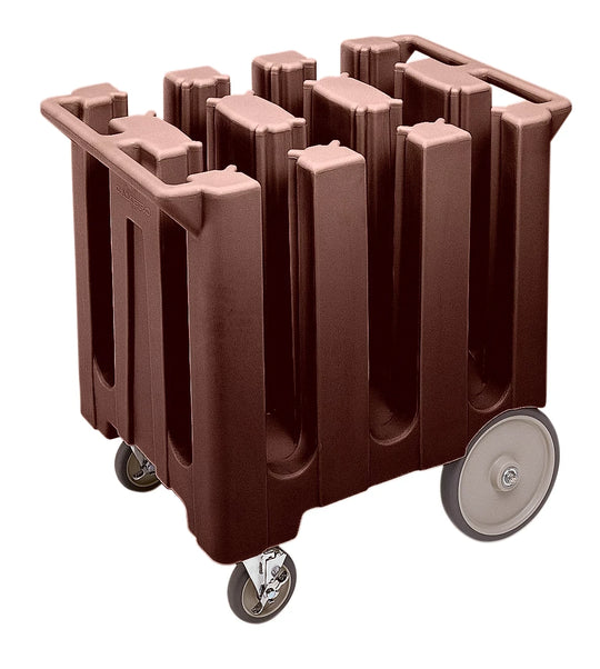 Cambro DC575131 5-3/4 inch 6-column dark brown poker chip dish cart