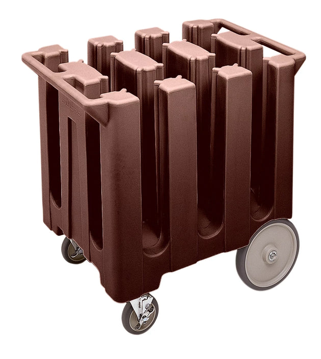 Cambro DC575131 5-3/4 inch 6-column dark brown poker chip dish cart