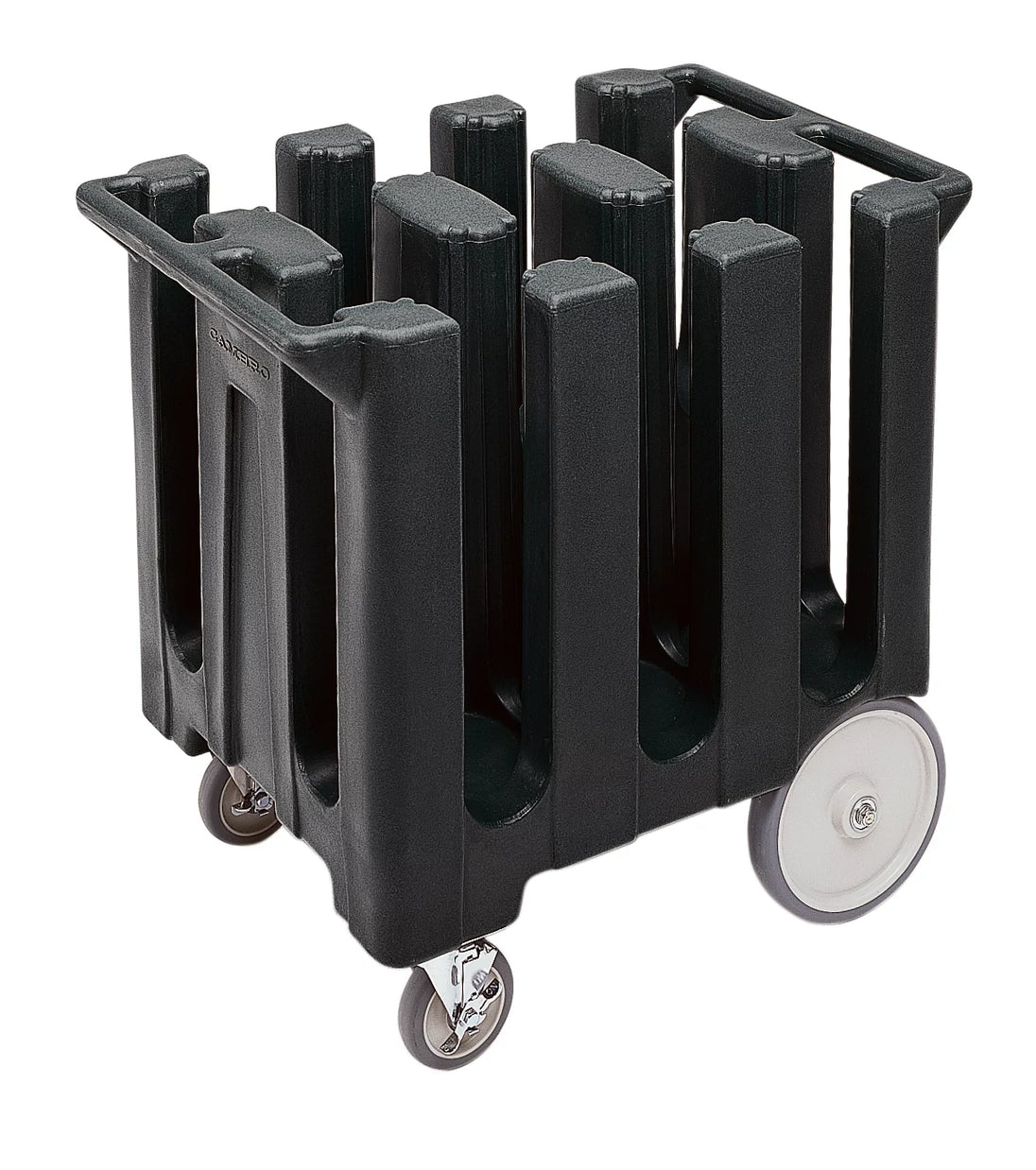 Cambro DC700110 7 inch 6-column black poker chip dish cart