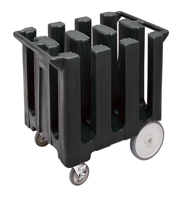 Cambro DC700110 7 inch 6-column black poker chip dish cart