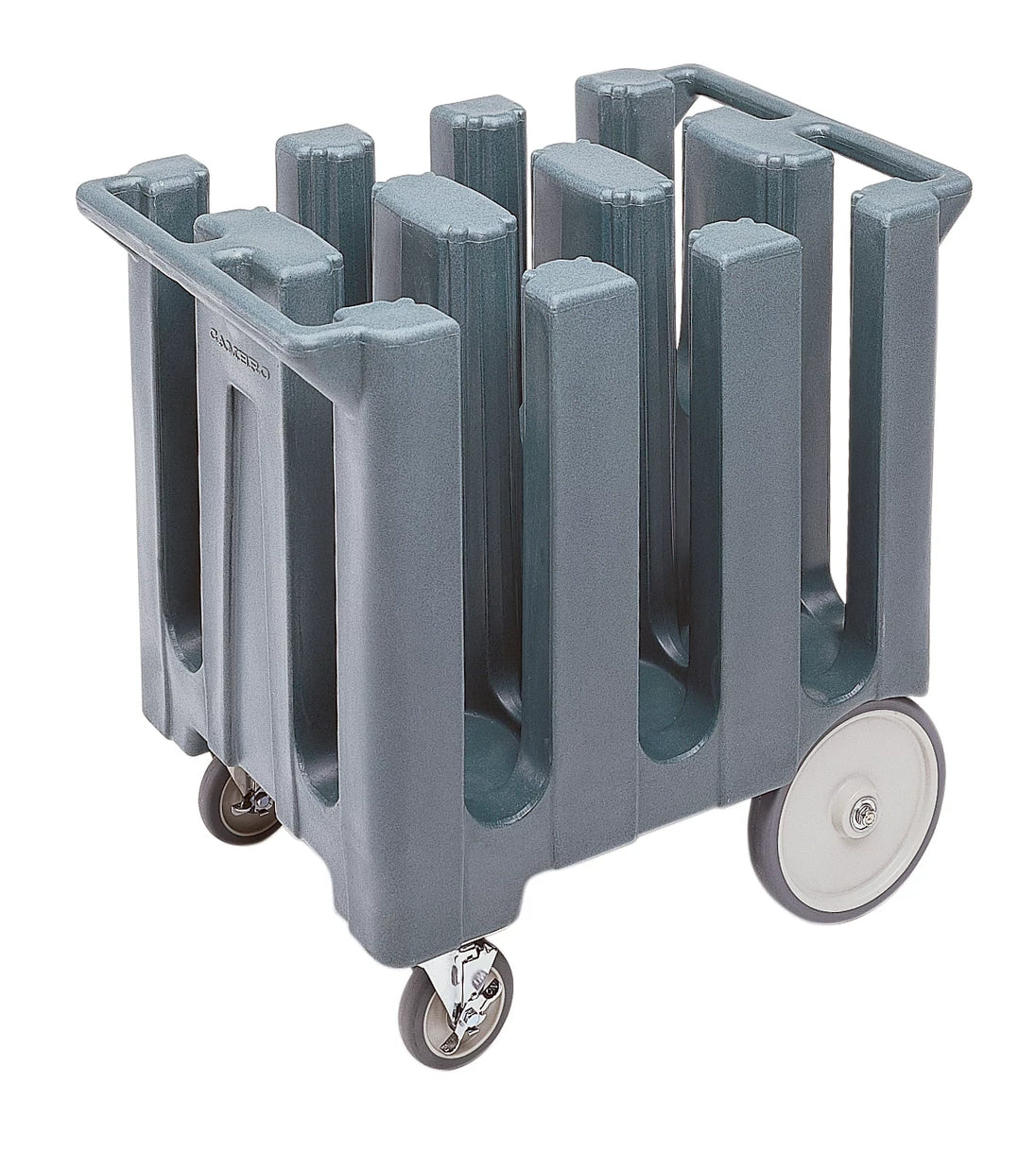 Cambro DC700191 7 inch 6-column granite gray poker chip dish cart