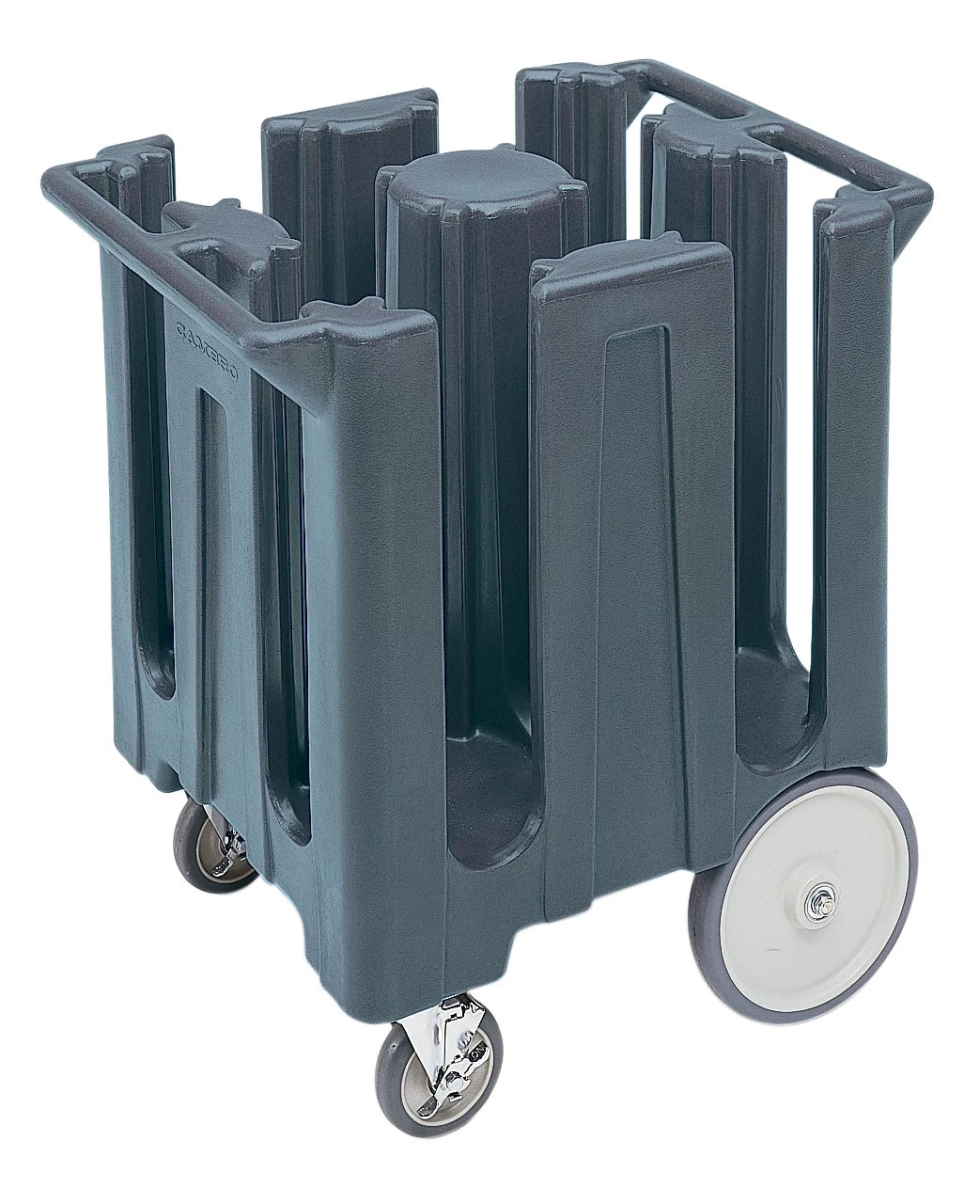 Cambro DC825191 8-1/4 inch 4-column granite gray poker chip dish cart