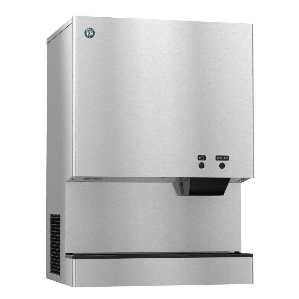 Hoshizaki DCM-700BAK air-cooled cubelet ice maker and water dispenser with 95 lb bin