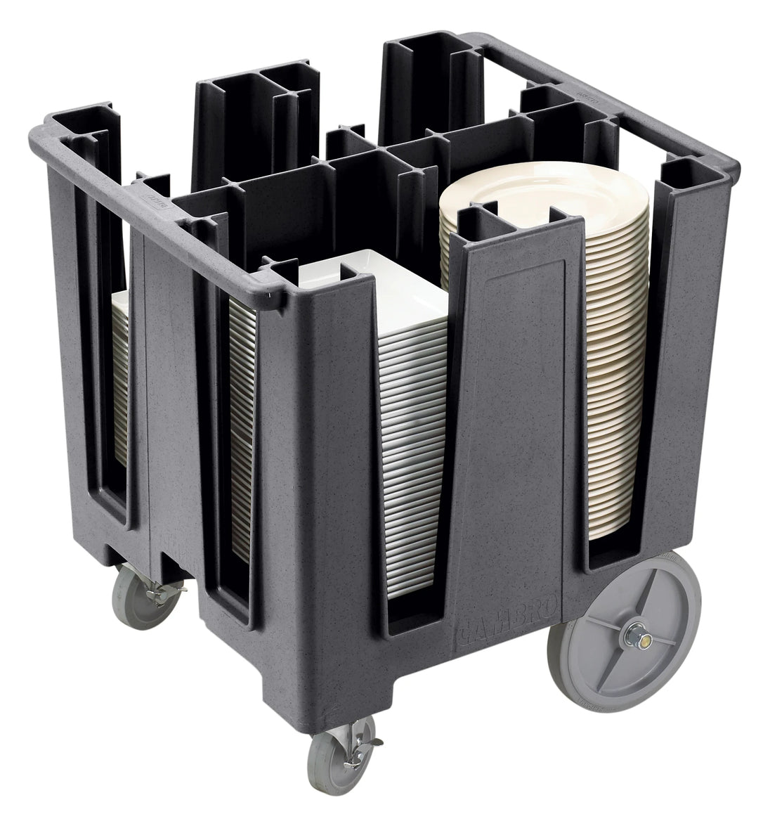 Cambro DCS1125110 black Versa dish caddy for 11.25 inch plates