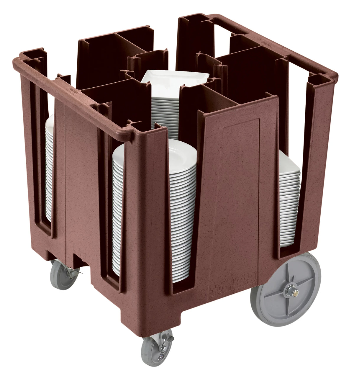 Cambro DCS950131 dark brown Versa dish caddy for 9.5 inch plates