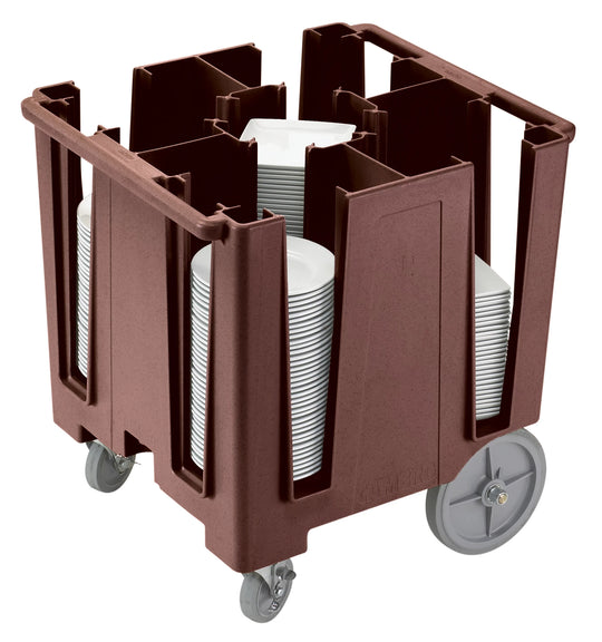Cambro DCS950131 dark brown Versa dish caddy for 9.5 inch plates