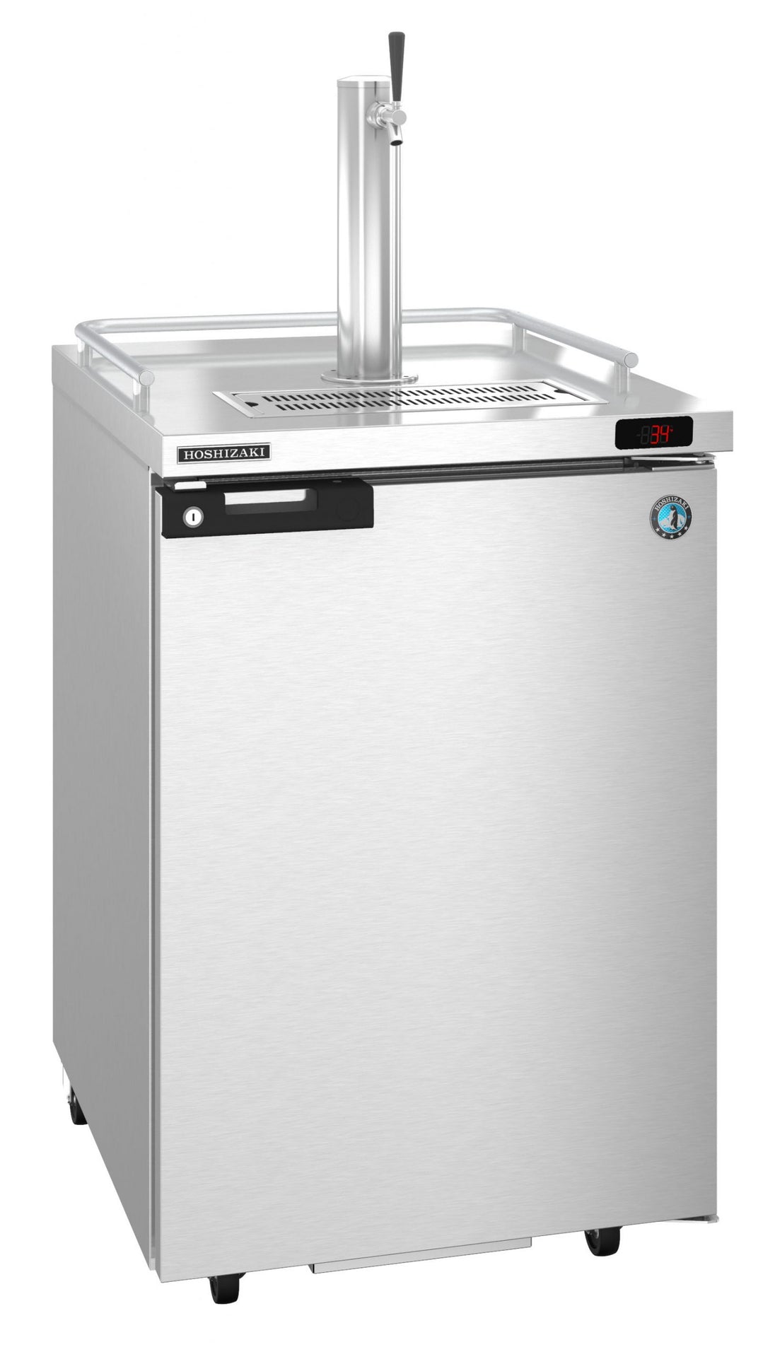 Hoshizaki DD24-S single section stainless steel back bar direct draw beer cooler with draft tower