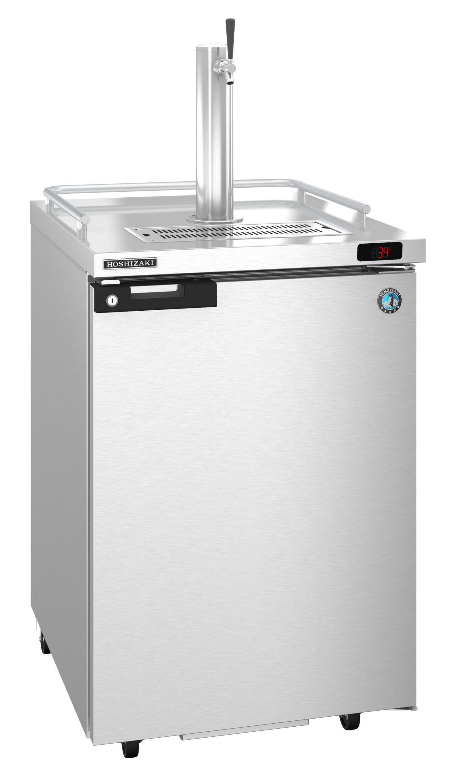 Hoshizaki DD24-S single section stainless steel back bar direct draw beer cooler with draft tower