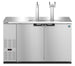 Hoshizaki DD59-S stainless steel direct draw beer cooler front view with solid doors