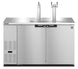 Hoshizaki DD59-S stainless steel direct draw beer cooler front view with solid doors