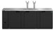 Hoshizaki DD95 three section direct draw beer cooler front view with solid doors and four faucets