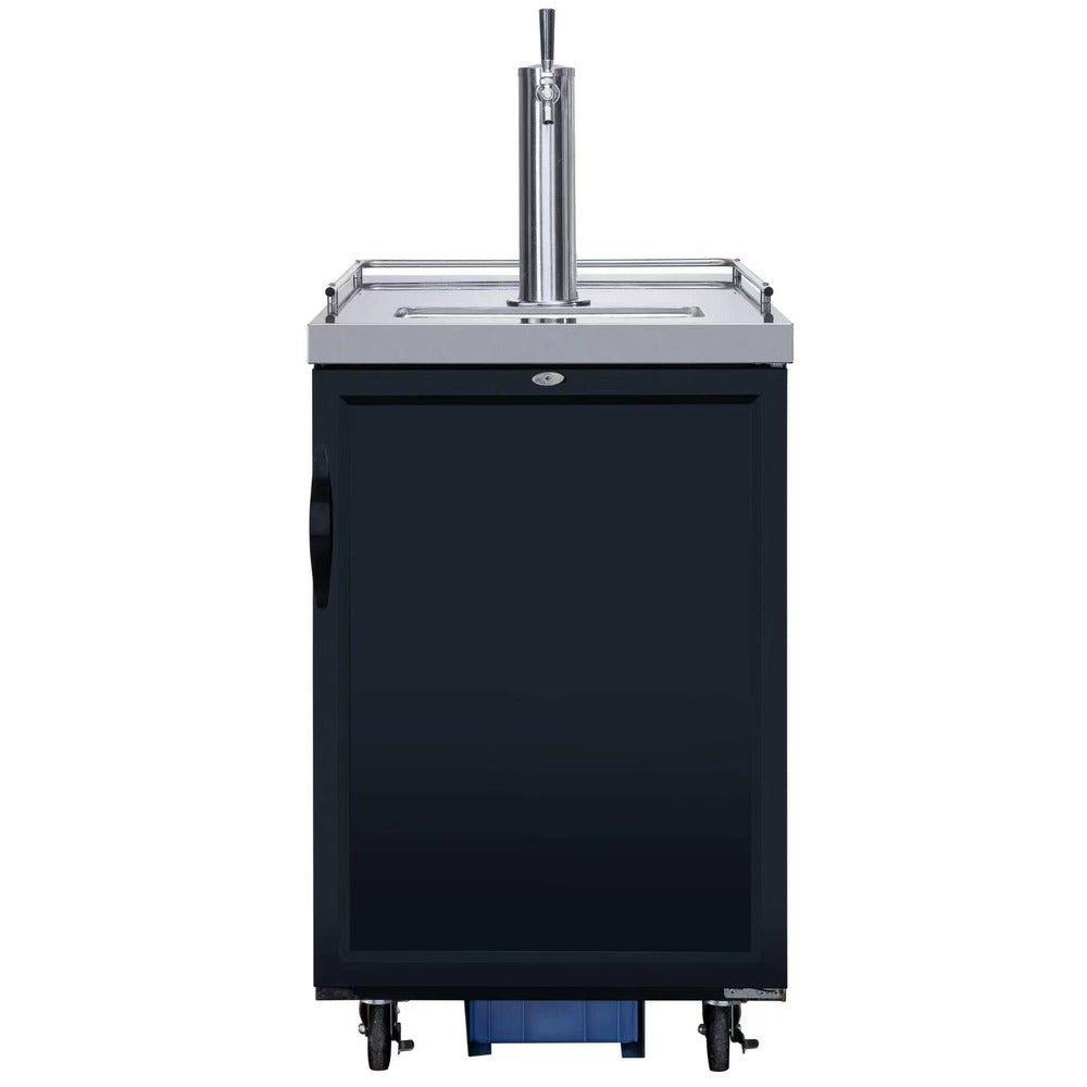 Dukers DKB23-M1 kegerator draft tower and tap handles detail