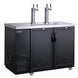 Dukers DKB60-M2 two door dual tap kegerator, stainless steel