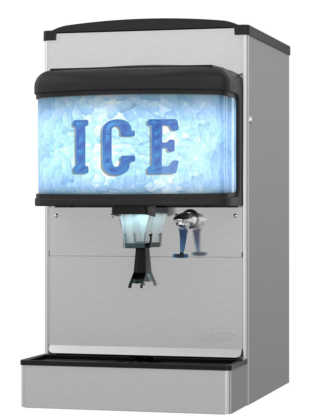 Hoshizaki DM-4420N countertop ice and water dispenser right side view