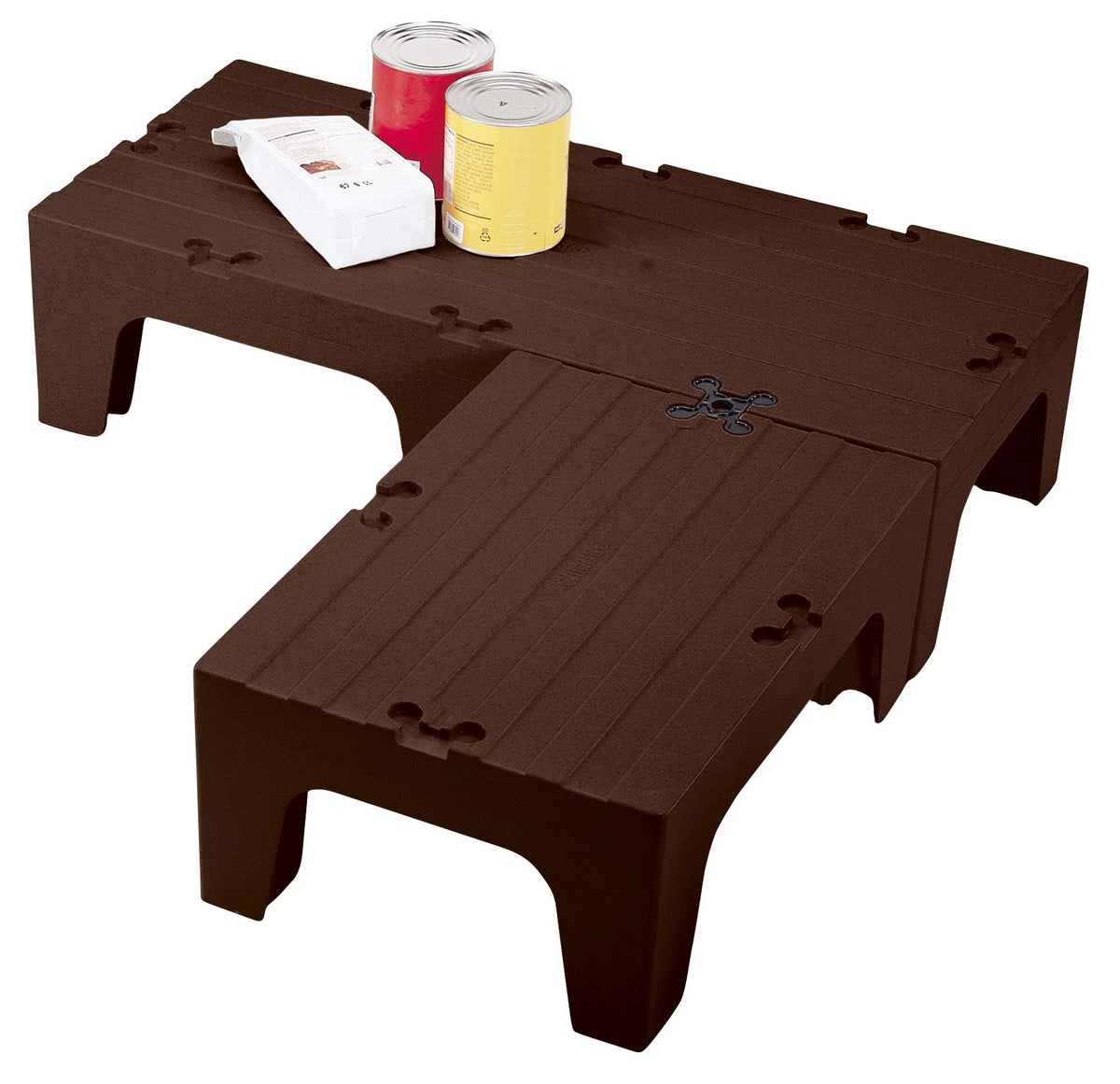 Cambro DRS30131 30 inch solid top dark brown dunnage rack