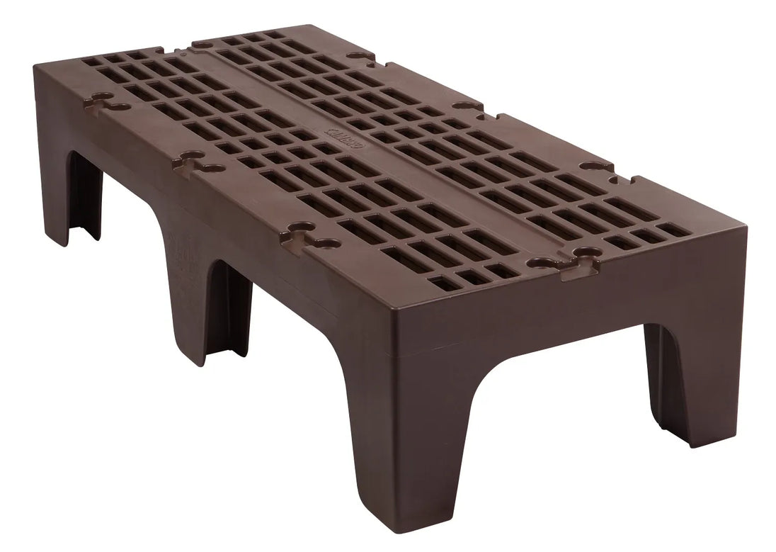 Cambro DRS480131 48 inch slotted top dark brown dunnage rack