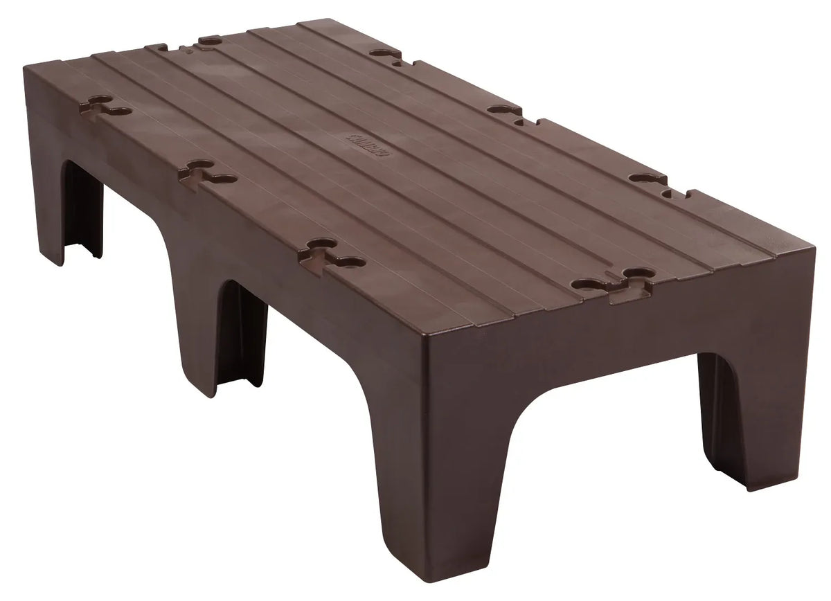 Cambro DRS48131 48 inch solid top dark brown dunnage rack