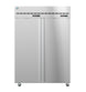 Hoshizaki DT2A-FS two section dual temperature reach-in refrigerator freezer with full stainless doors