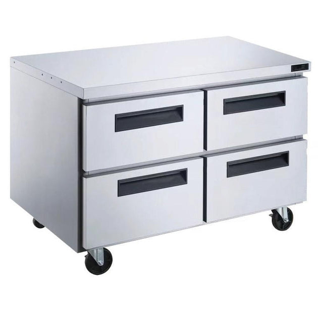 Dukers DUC48R-D4 four drawer undercounter refrigerator in stainless steel