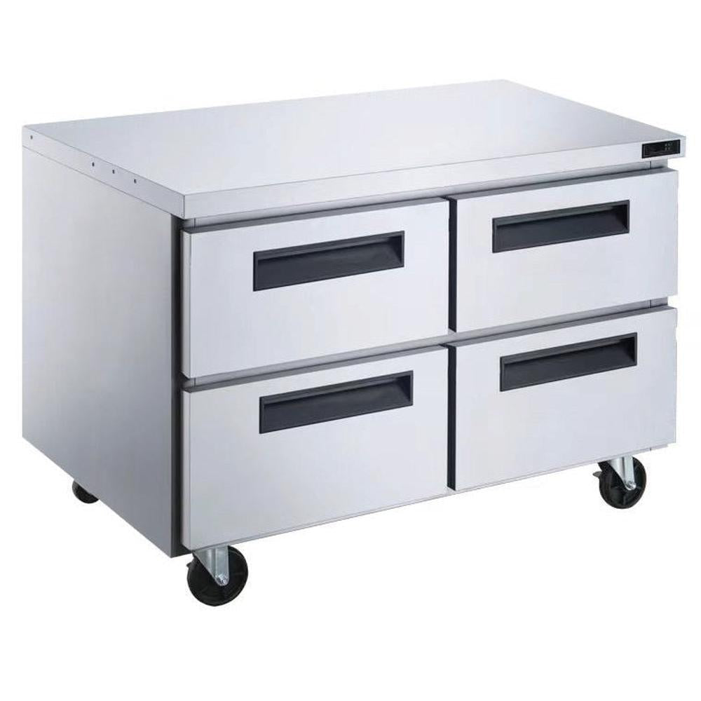 Dukers DUC60R-D4 four drawer undercounter refrigerator in stainless steel