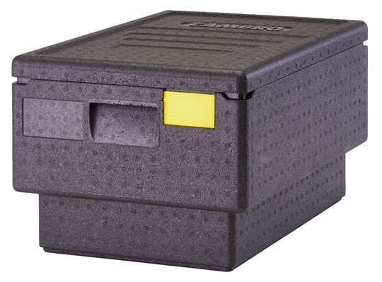 Cambro EPP180S110 stackable top load EPP food pan carrier, black